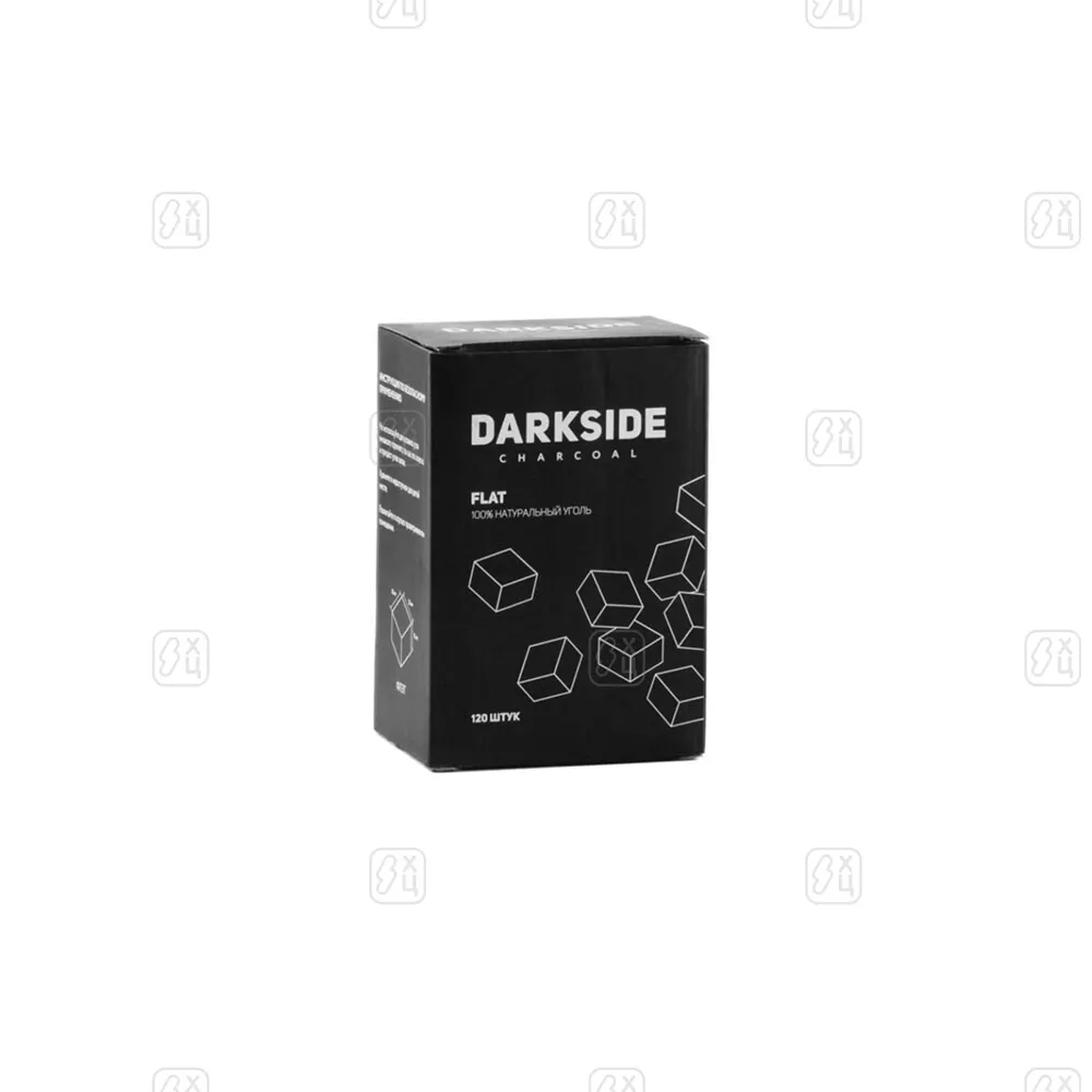 Уголь кокосовый DARKSIDE CHARCOAL (FLAT, 120шт.), 1 000 г (оставить только пачку) копия